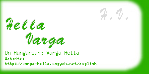 hella varga business card